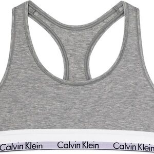 Calvin Klein Heather Gray Sports Bra Size Large